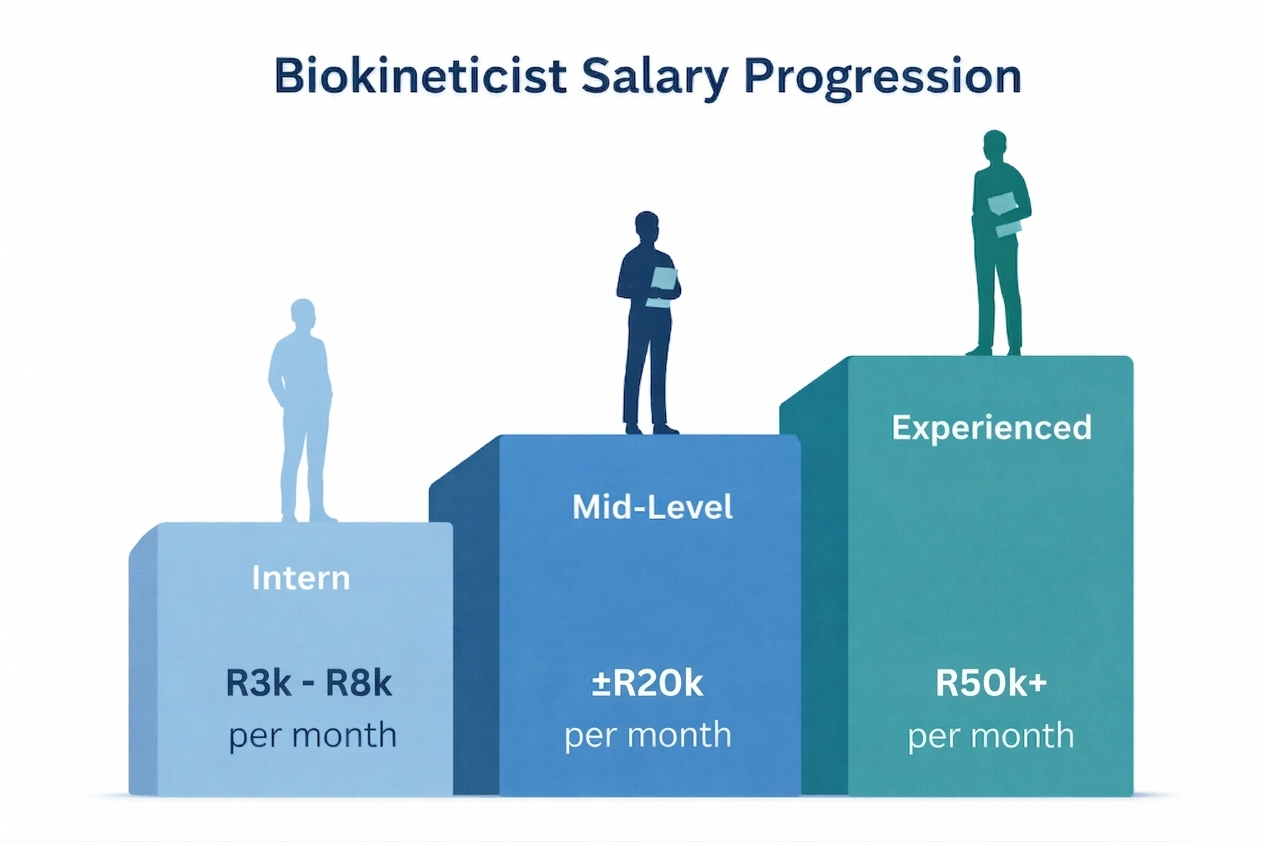 Biokinetisist salary range based on experience